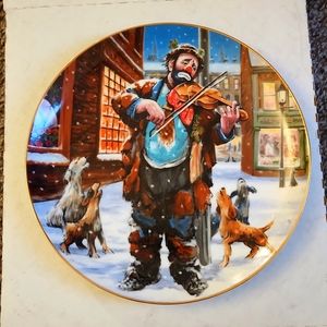 Emmett Kelly Circus Collection "Christmas Tunes" Plate